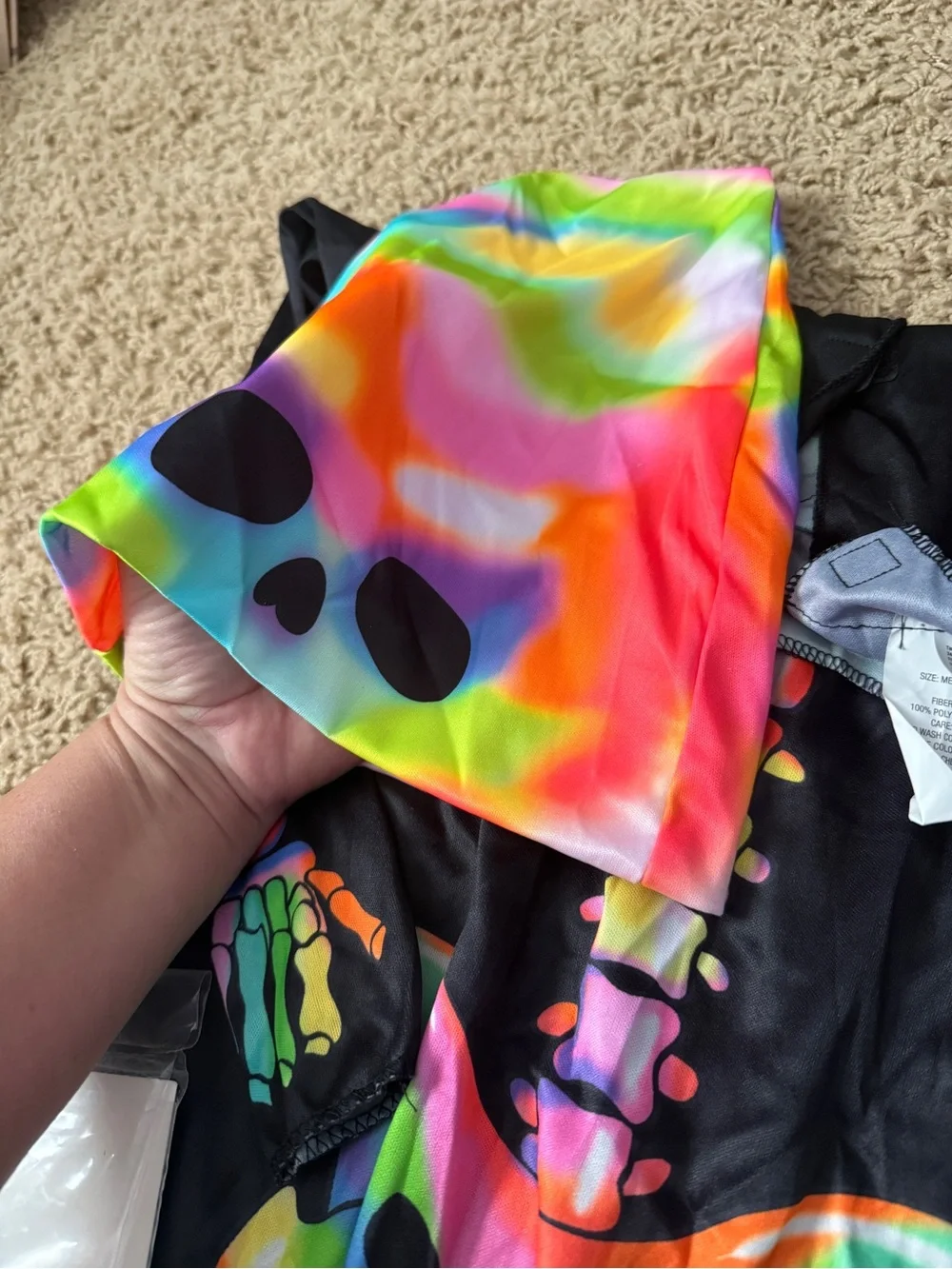 Color Melt Skeleton costume Child Medium